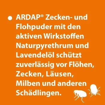 Ardap Zecken- und Flohpuder 150g