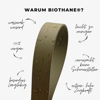 THE DOG IDEA Biothane Halsband Dunkelgrün XS