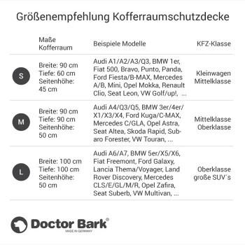 Doctor Bark Kofferraum-Schondecke schwarz S