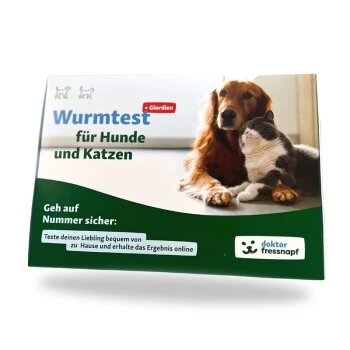 Dr. Fressnapf Wurm- & Giardientest für Hunde und Katzen 3+1 Gratis