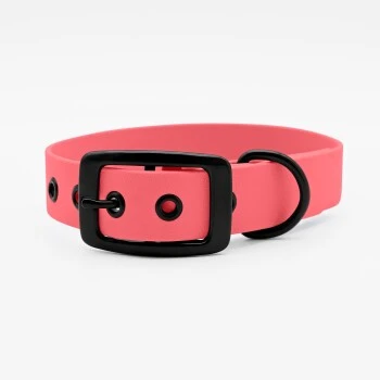 THE DOG IDEA Biothane Halsband Coral Schwarz S