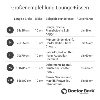 Doctor Bark Lounge-Kissen sandbraun S