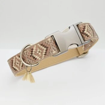 THE DOG IDEA Boho-Chic Halsband Nude S