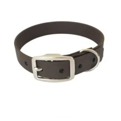 Bio-leine 40-50cm HU Biothane Halsband Dunkelbraun 24 Cm, 33 Cm