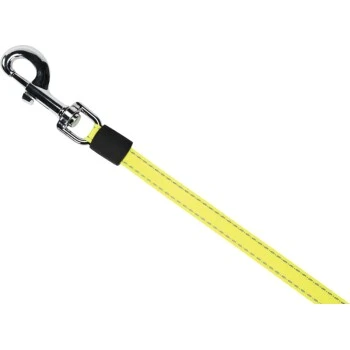 AniOne Rollleine Reflect schwarz/ gelb S