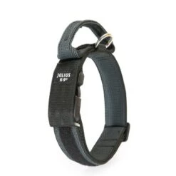 Julius K9 JULIUS-K9 Halsband Mit Griff 40mm Schwarz/ Grau