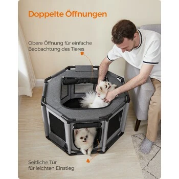 FEANDREA M Welpenauslauf Oxford-Gewebe 72 cm, 72 cm, 43 cm