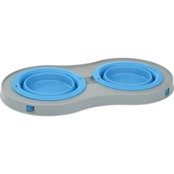 Dogs Creek Doppel-Reisenapf mit Ständer