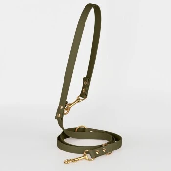 THE DOG IDEA Biothane Hundeleine Gold Khaki