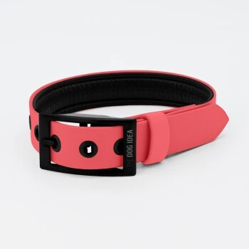 THE DOG IDEA Biothane Halsband Coral koralle M