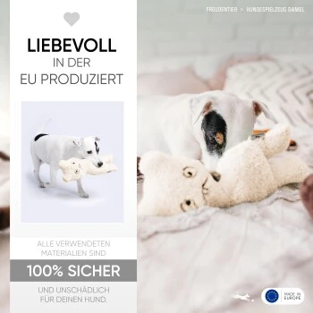 Freudentier nachhaltiges Hundespielzeug Daniel