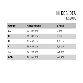 THE DOG IDEA Biothane Halsband Dunkelgrün XS