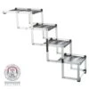 Trixie 4-stufige Falt-Treppe Aluminium/TPR