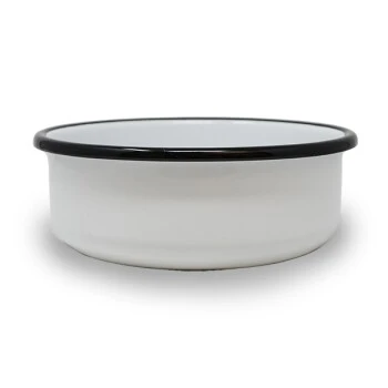 Lills Emaillenapf "Nele" - Gr. L - weiß