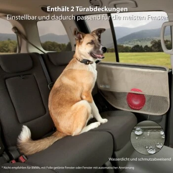 Kurgo Autotürschoner für Hunde grau